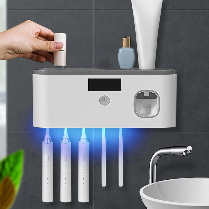 BowLift | UVShield – Hygienic toothbrush holder with smart dosing!