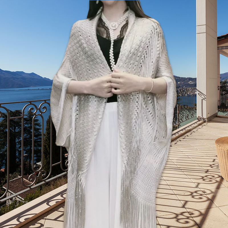 BowLift | Fringe Scarf with Sun Protection