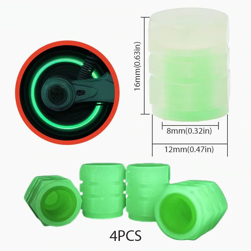 BowLift | Universal Fluorescent Tire Valve Caps
