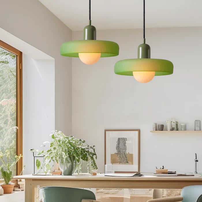 BowLift | Bauhaus Inspired Colourful Glass Pendant Light