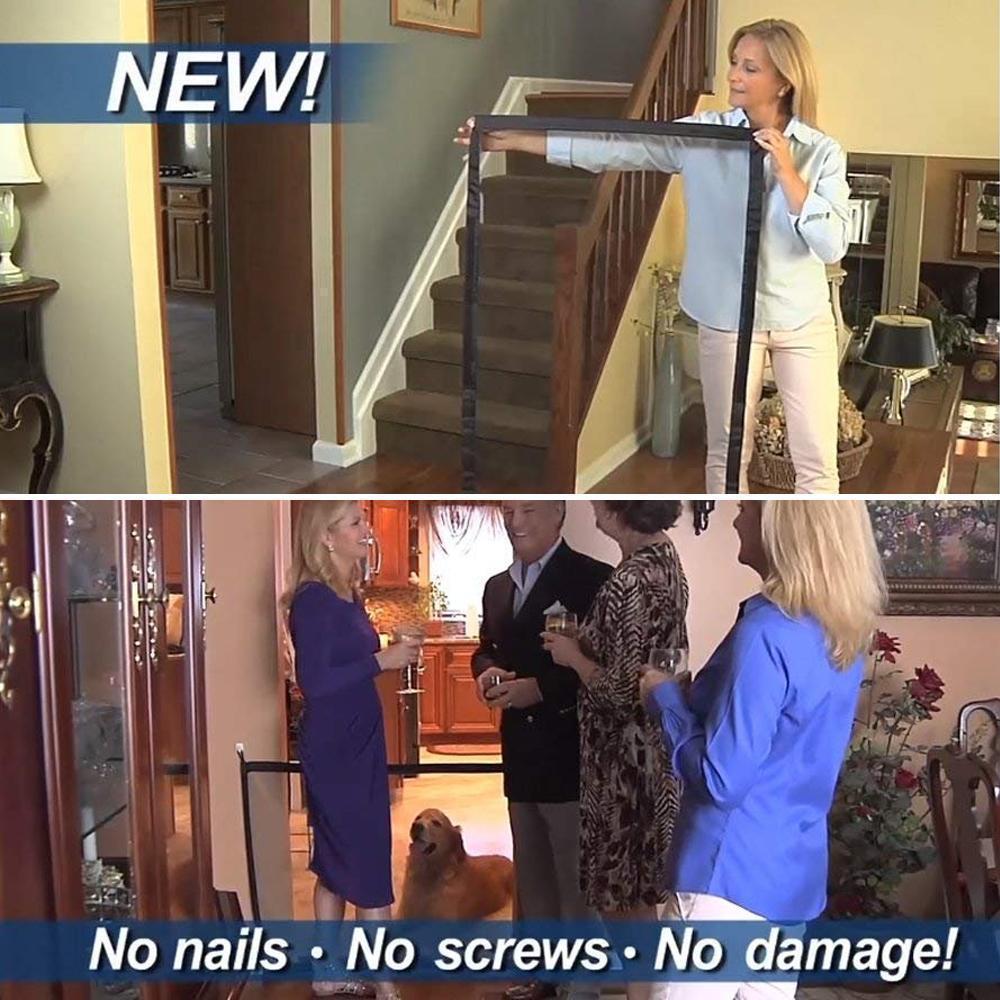 BowLift | Portable Mesh Dog Gate For House