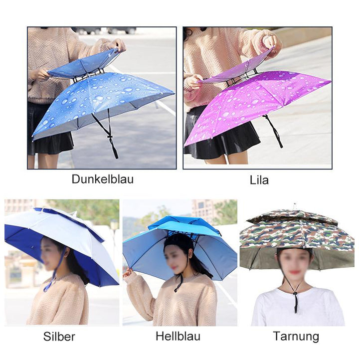 BowLift | Rain umbrella hat for fishing and gardening