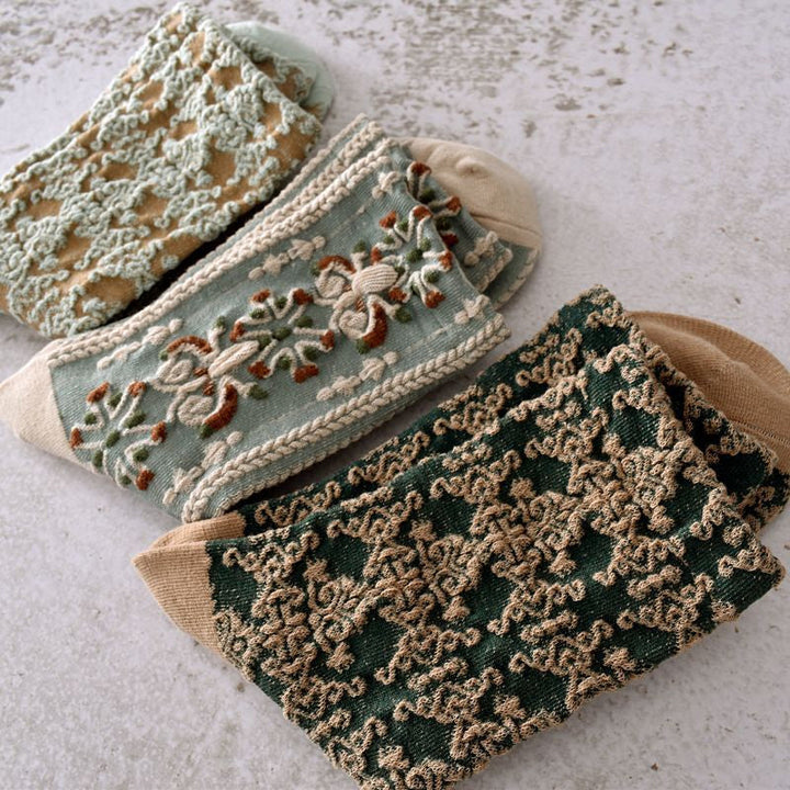 BowLift | Women's Floral Cotton Socks