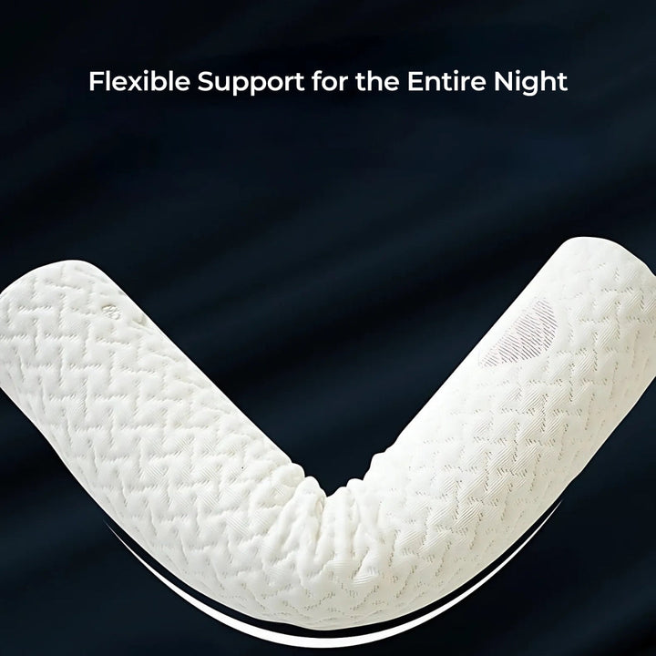 RelaxPosture Memory Foam Neck Roll Pillow – Perfect for Sleep, Travel, and Pain Relief with Ergonomic Support Bowlift