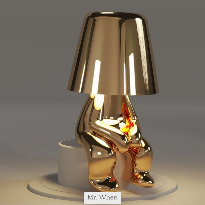 BowLift | 5 Brothers Wireless Table Lamp – Rechargeable LED Designer Lamp with Dimmable Light (Warm White)