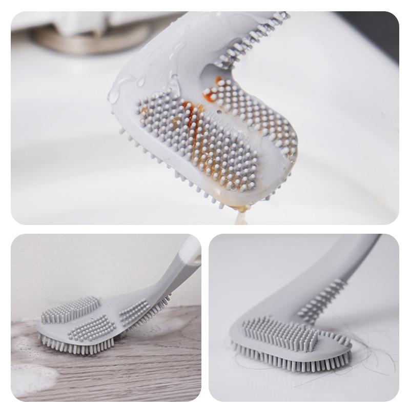 BowLift | Longer Grip Flexible Silicone Golf Toilet Brush