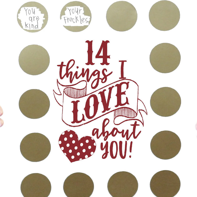 BowLift | Valentine's Scratching Advent "14 Things I Love About You!"
