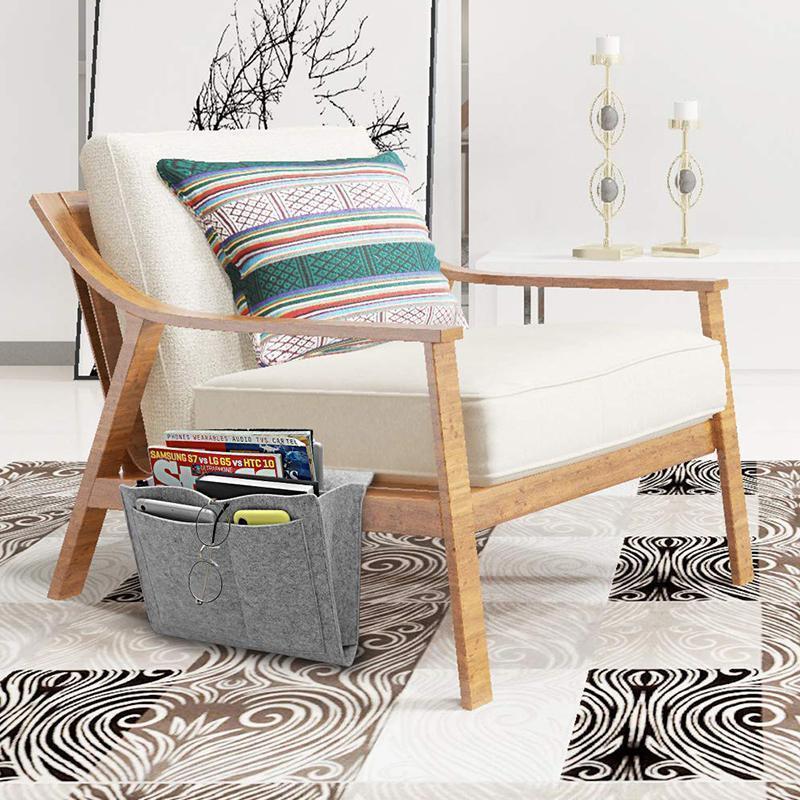 BowLift | Felt Bed Hanging Organizer Bag for Bed Sofa Desk