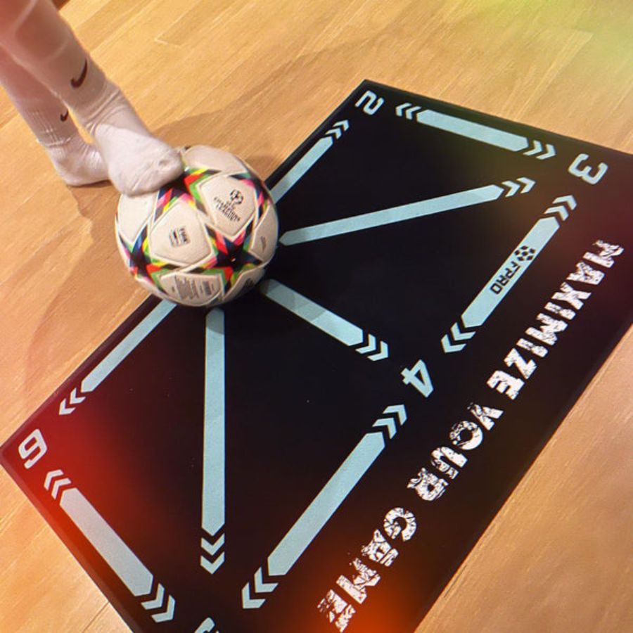 BowLift | Football Pro Training Mat | Anti-Slip, 2x2m Size & Video Program for Skill Enhancement and Home Training