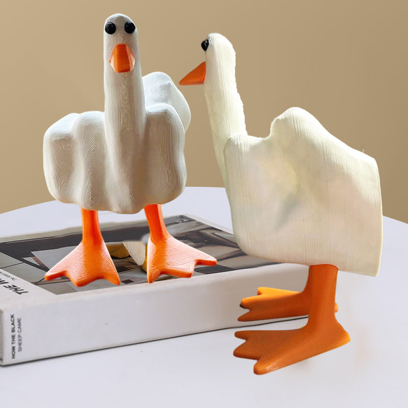 BowLift | Duck ornament in the shape of the middle finger