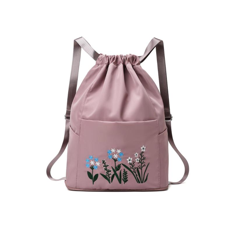 Multifunctional travel backpack with drawstring and embroidery | Bowlift