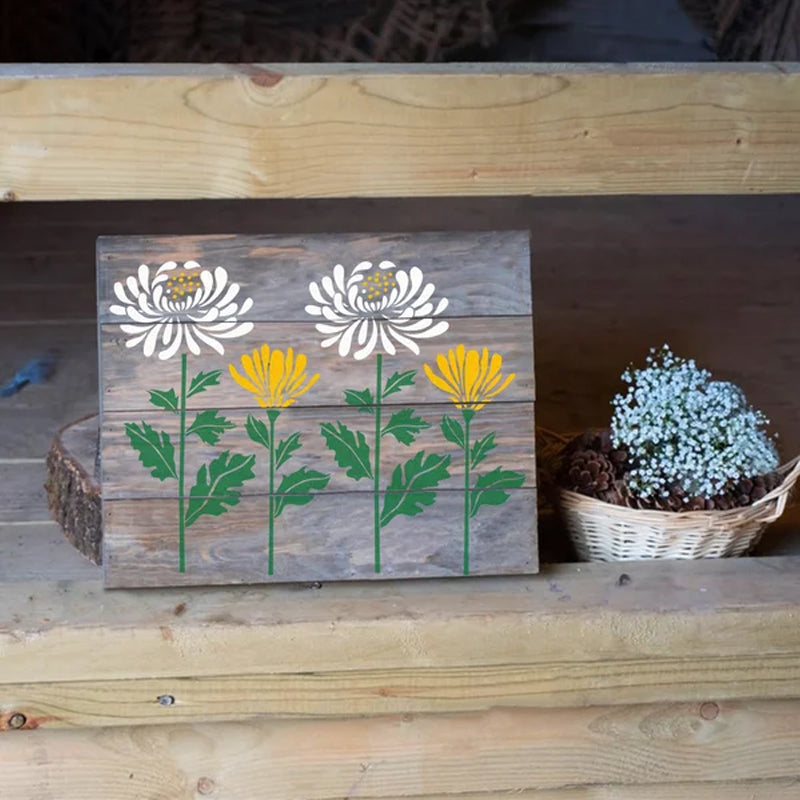 BowLift | 🔥DIY Decoration🌻 - Garden Fence Large Flower Drawing Stencils