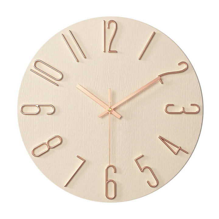 Noble Wall Clock – Modern & Silent Clock for Living Room | Bowlift