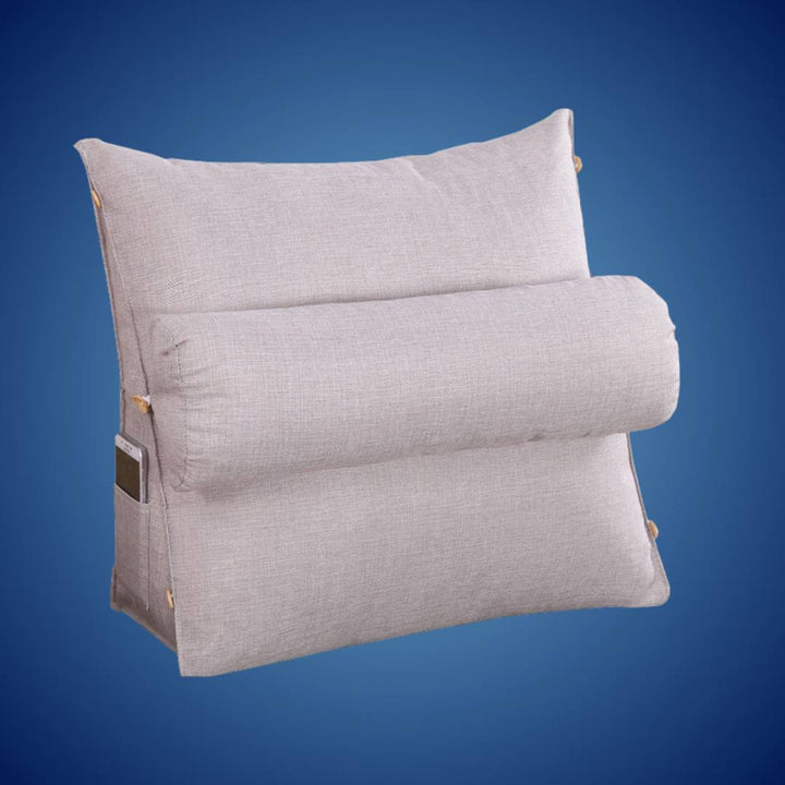 LoungeEase | Backrest Pillow for Reading and TV - Lumbar Support Adjustable Bed Pillow - Comfort Posture - Versatile Use Pillow Bowlift