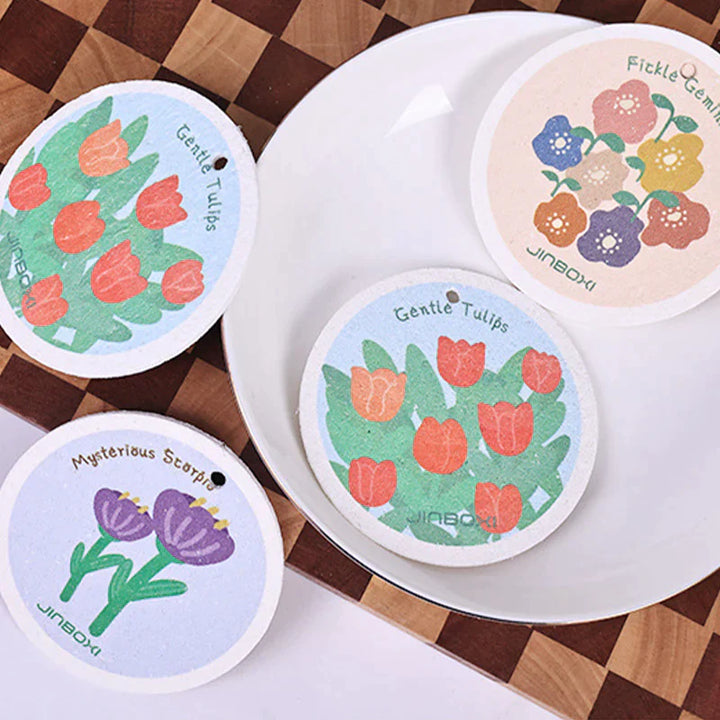 BowLift | Kitchen flower print wood pulp cotton cloth