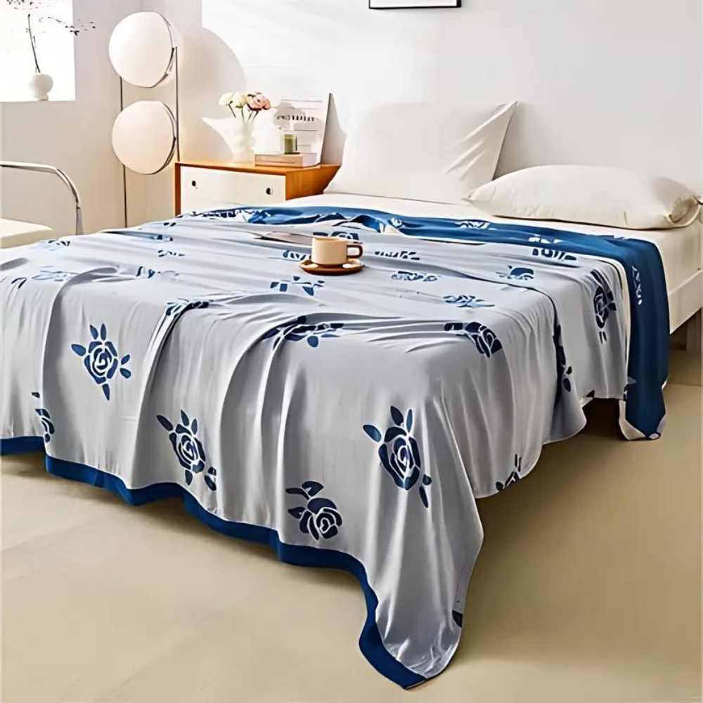 BowLift | Bamboo Fiber Rose Cooling Blanket