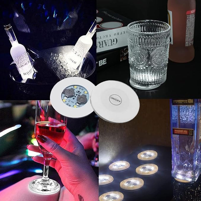BowLift | LED glowing bottle stickers and coasters
