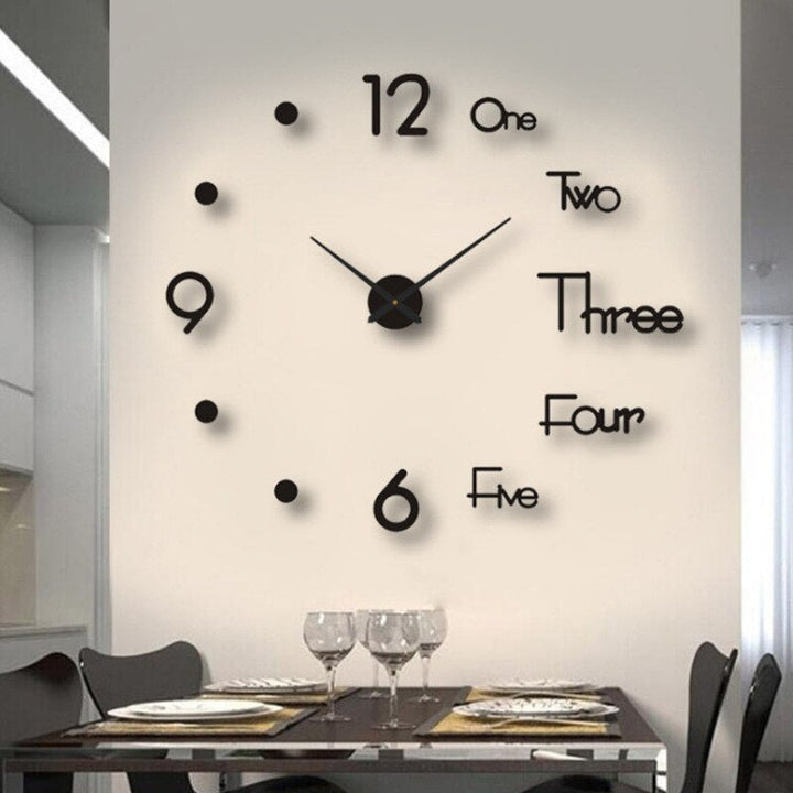 BowLift | Modern Statement Wall Clock with Unique Design for Living Room & Office Decor
