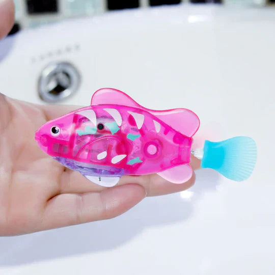 Electronic swimming fish with LED light Bowlift