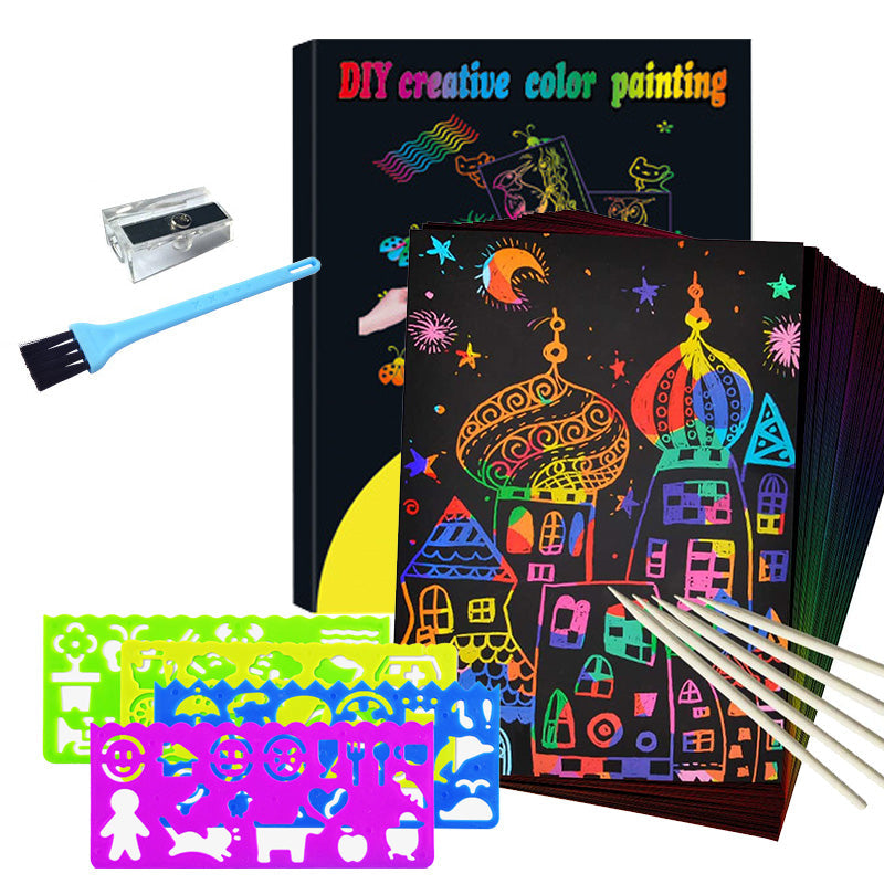 BowLift | Magical scratch card set with rainbow colors