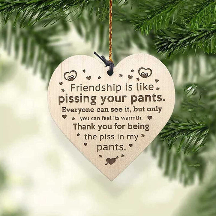 BowLift | Friendship Wood Pendant Christmas Tree Decor