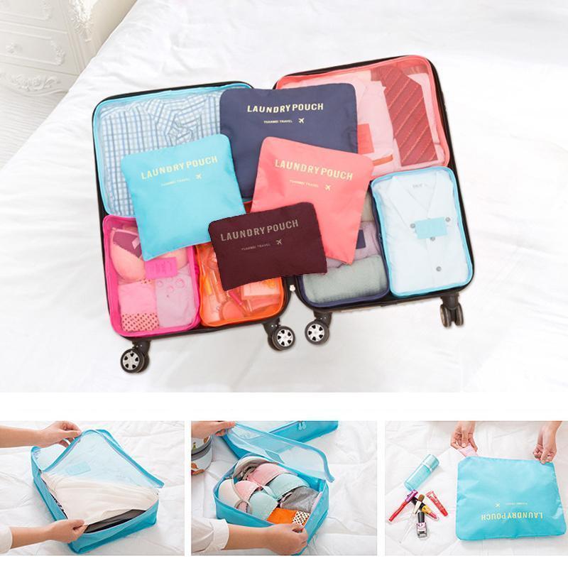 BowLift | 6-Piece Travel Set Storage Cubes for Clothes and Accessories