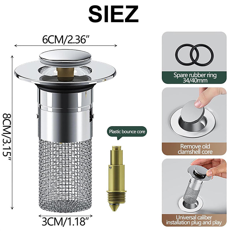 BowLift | Sink Drain Strainer Hair Catcher