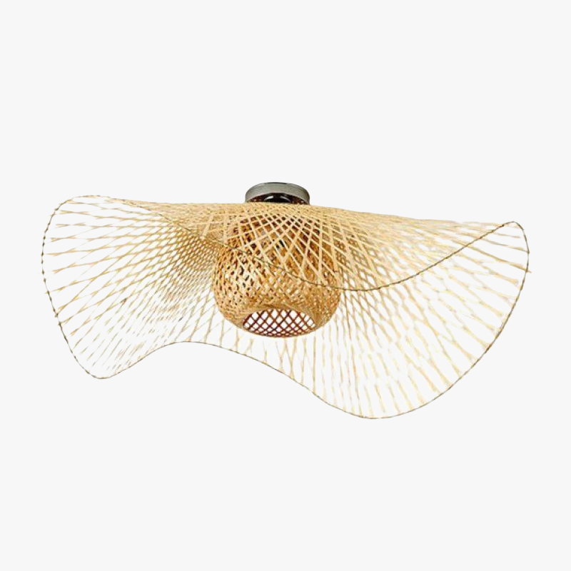 BowLift | MutoCraft Pendant - Elegant Rattan Hanging Light in Japanese Style