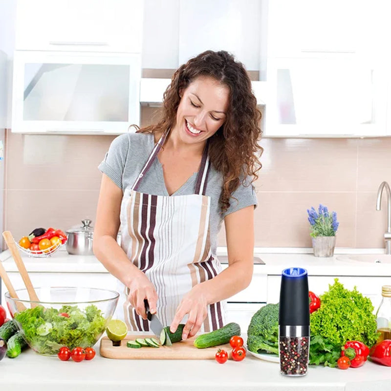 BowLift | electric gravity induction salt and pepper mill