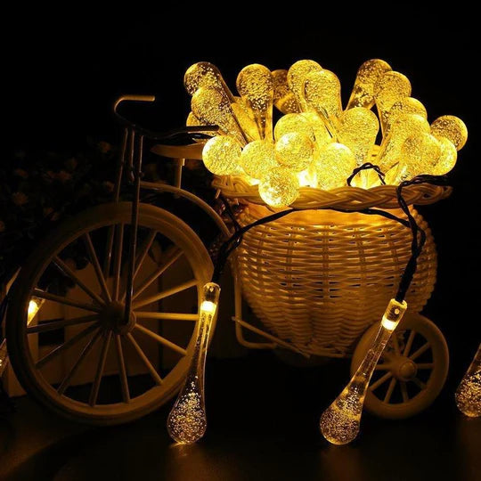 BowLift | Water Drop Solar String Lights