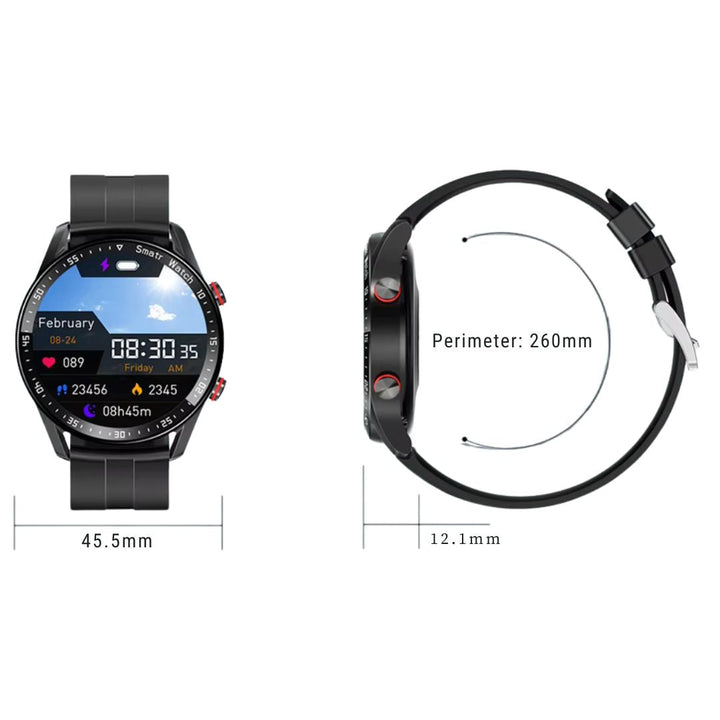 FitTrack | Non-Invasive Fitness Smart Watch - Tracks Physical Activity - Heart Rate - Sleep - Workout - GPS Notifications - Water Resistant Bowlift