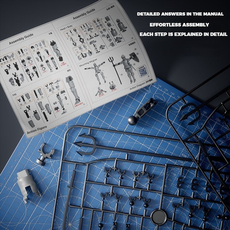 BowLift | DIY Medieval Warrior Strong Magnetic Removable Articulated Doll