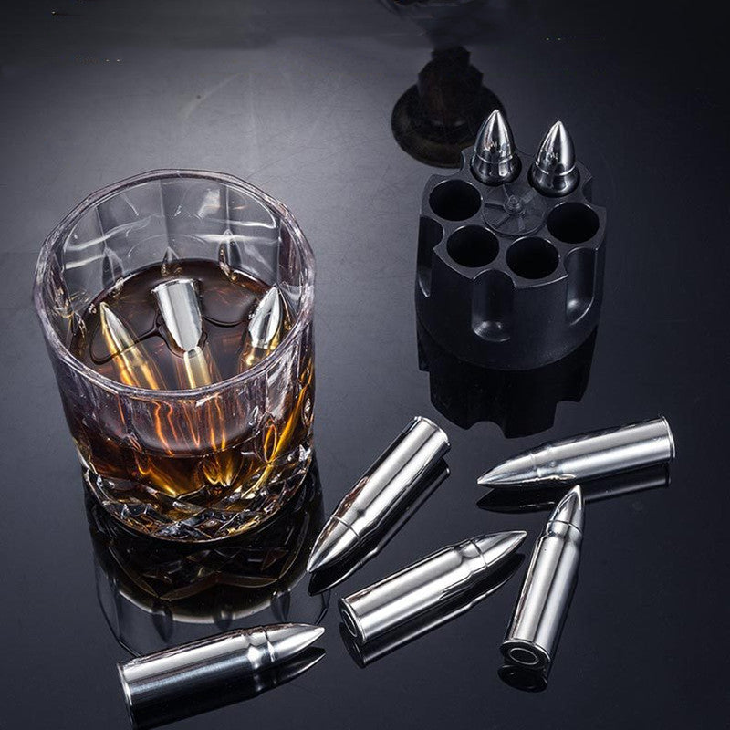 BowLift | Stainless Steel Bullet Shaped Metal Ice Cube Mold