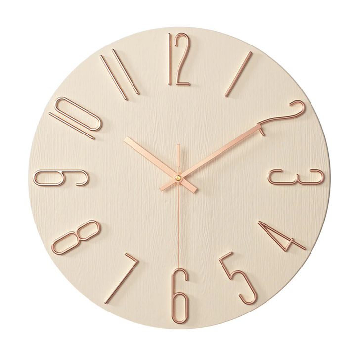 BowLift | Modern Black Wall Clock | 30 cm Silent Minimalist Design