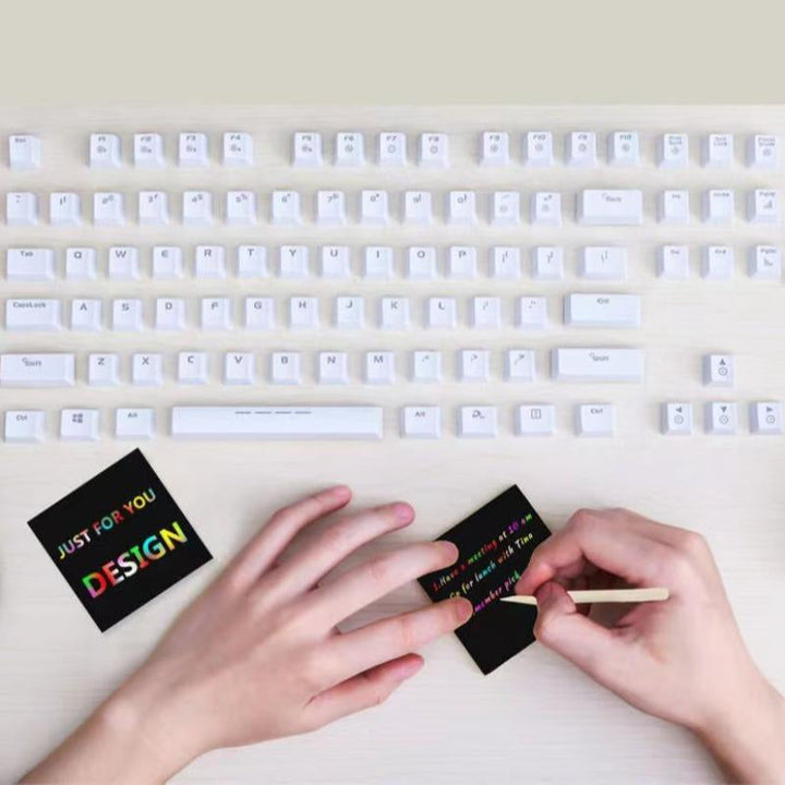 BowLift | 【100 sheets/1 set】DIY Rainbow Magic Scratch Paper Art Set