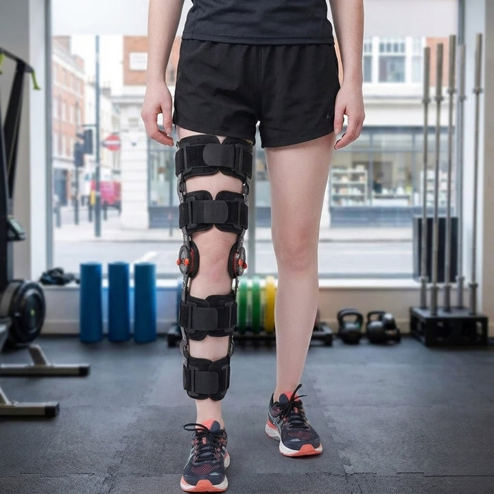 Adjustable Leg Stabiliser – Cushioned Soft Fabric – Pain Relief Recovery And Everyday Movement Bowlift