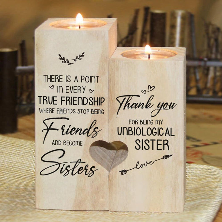 Smile A Lot More - Wooden Candle Holder with Candle Gift for Your Loved Ones | Bowlift