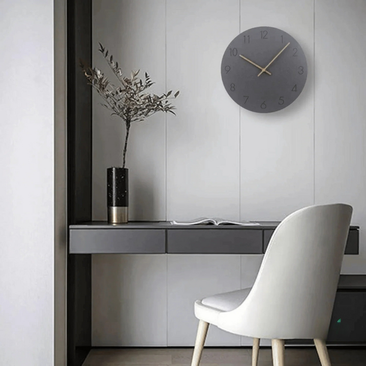 BowLift | Wooden wall clock with minimalist style and elegance