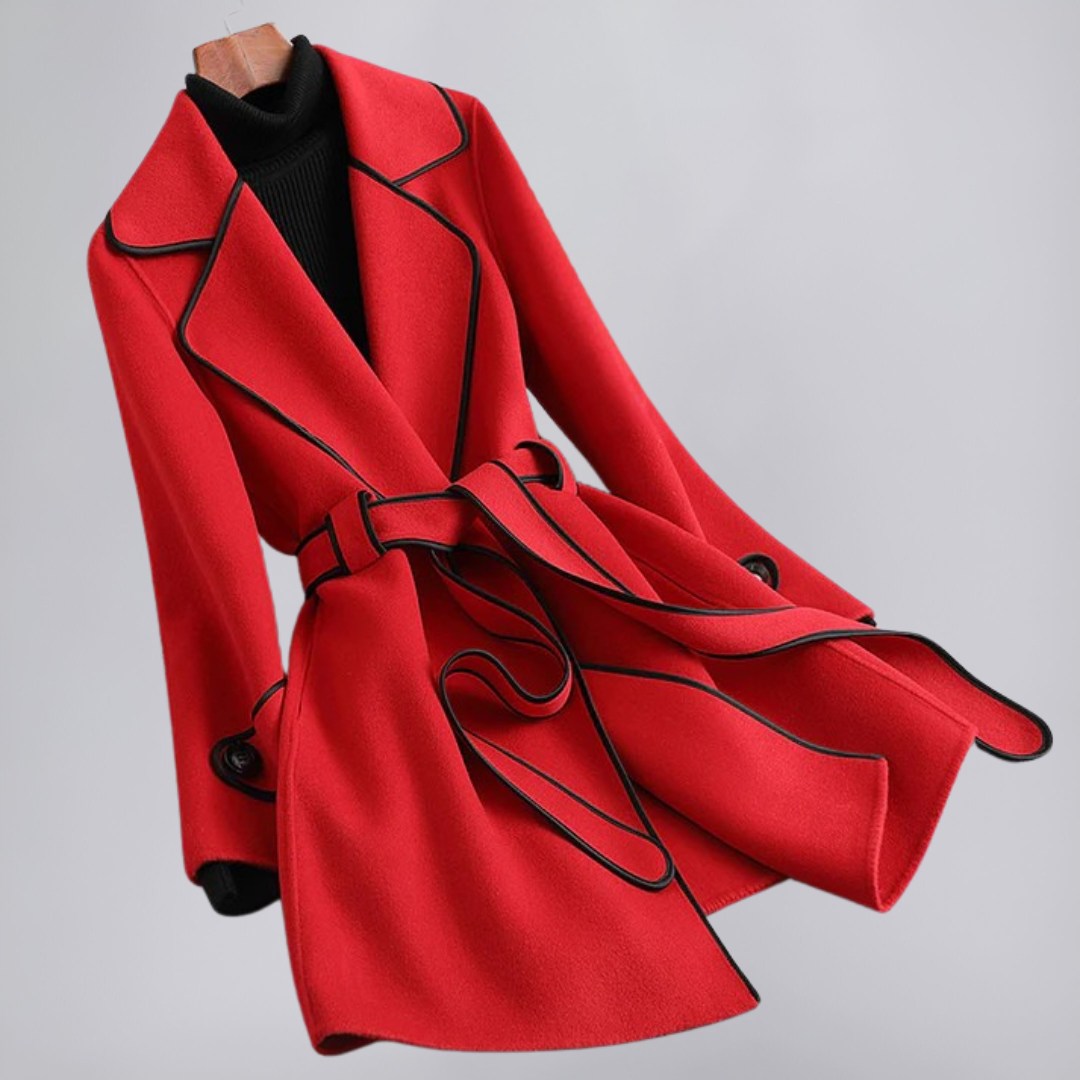 Lightweight Trench Coat with Tailored Fit and Soft-Touch Finish