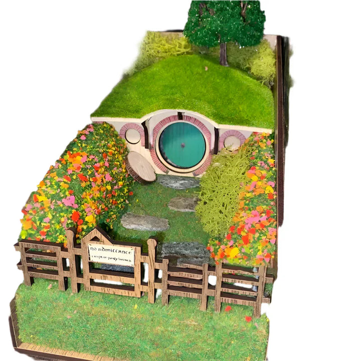 Handcrafted decorative book holders with micro landscape design Bowlift