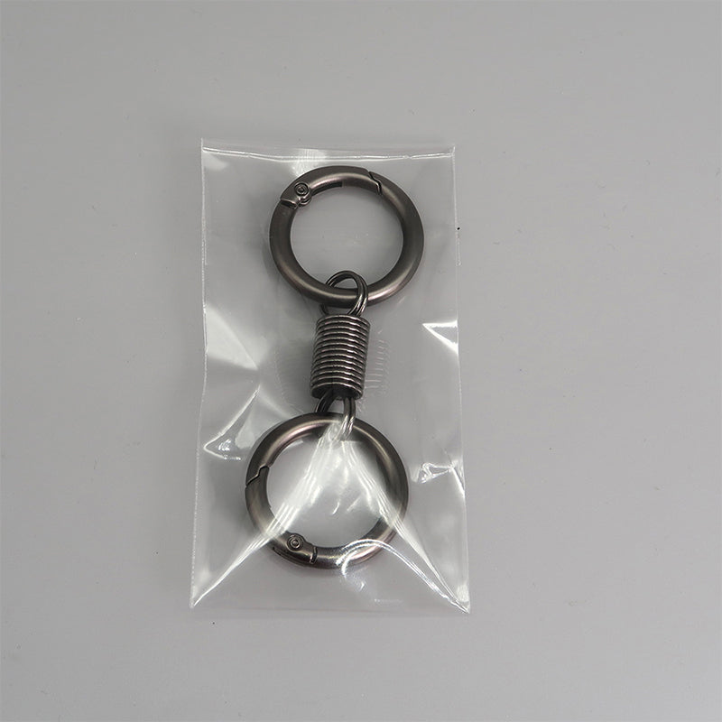 BowLift | Nordic Retro Spring Double Ring Keychain