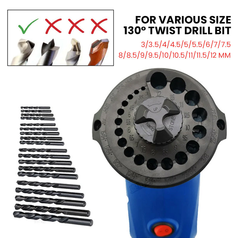 BowLift | Power Drill Bit Sharpener for Twist Bits