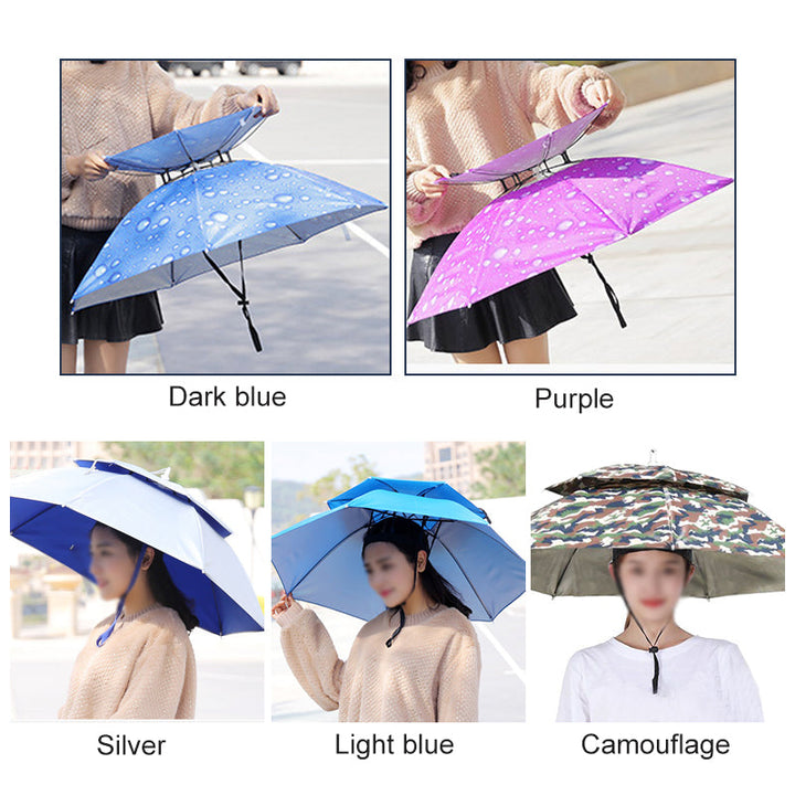 BowLift | Outdoor Double-Layer Rain Umbrella Hat