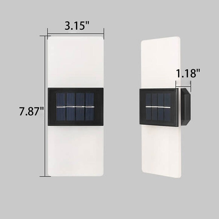 BowLift | LumaZen Solar LED Wall Lamp | Weatherproof | Solar Powered Outdoor Lighting | Garden & Patio Decor