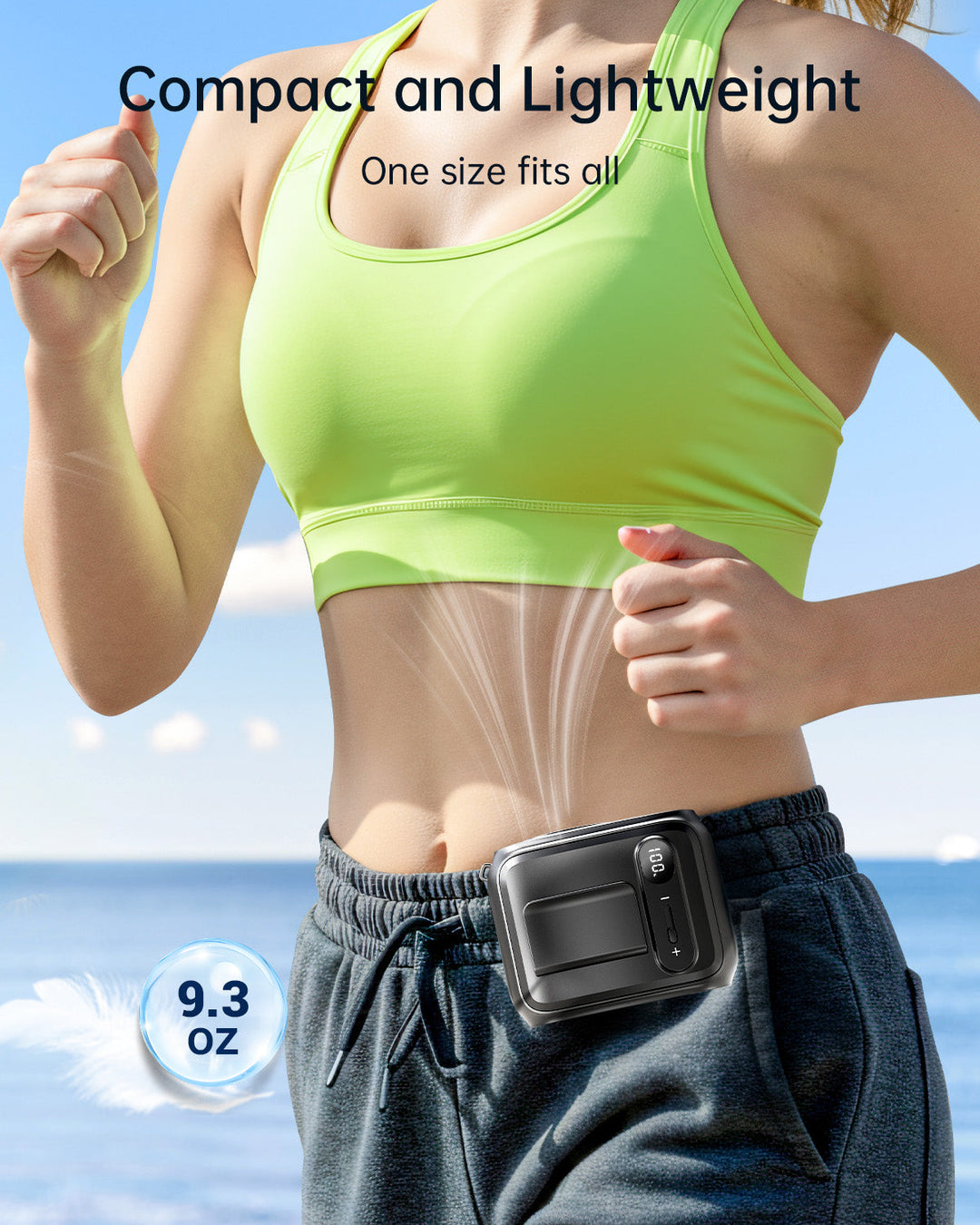 Waist Fan Hands-Free Personal Neck Fan for Outdoor Camping | Bowlift
