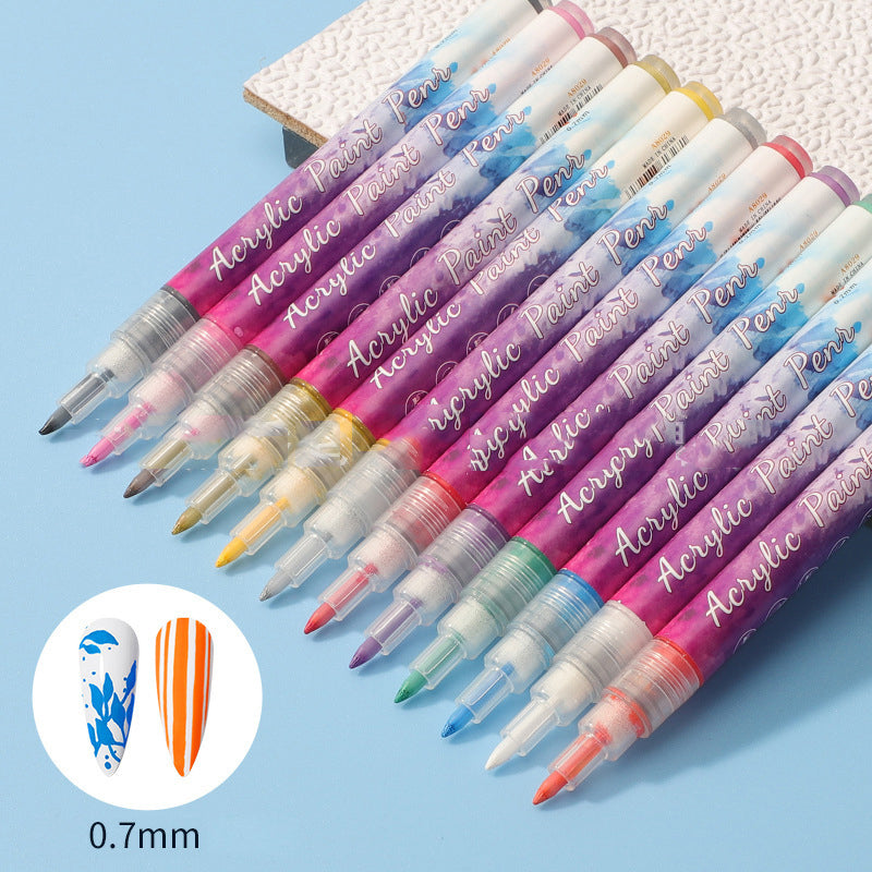 BowLift | 12-color ultra-thin curved nail pencil