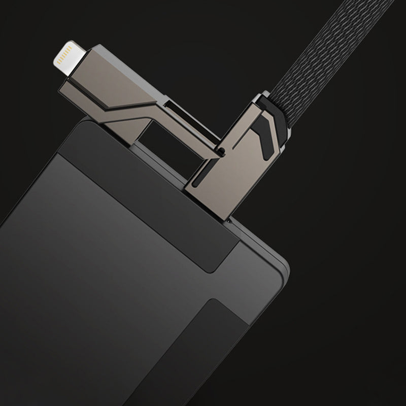 BowLift | 4-in-1 braided anti-tangle charging cable