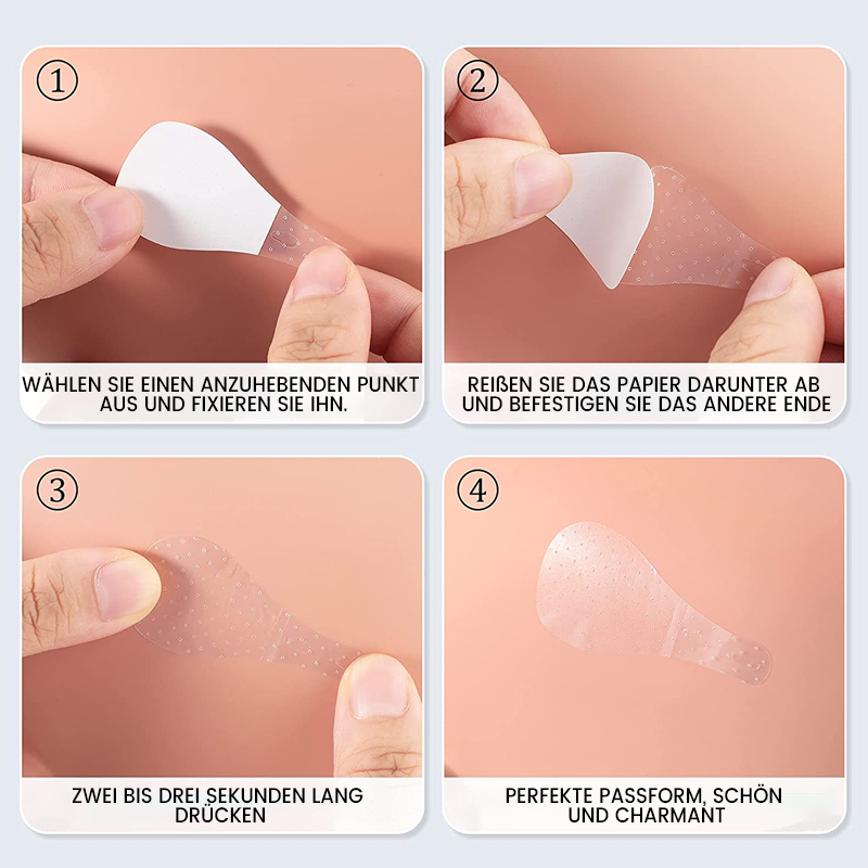 BowLift | Waterproof and invisible facelift stickers, 120 pieces