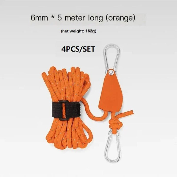 BowLift | Portable Adjustable Fix Tent High Strength Fast Release Pulley Camping Rope