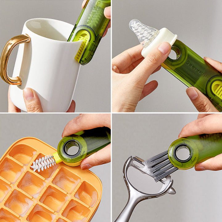 3 in 1 Cleaning Brush Multifunctional Bottle Gap Cleaner Brush | Bowlift